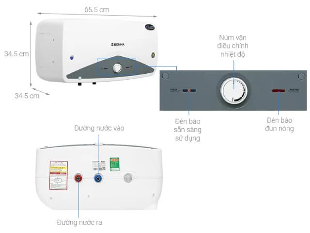 So sánh giá Máy nước nóng gián tiếp Sơn Hà Galaxy 30 lít 2500W S30VG rẻ nhất? - Ảnh 13