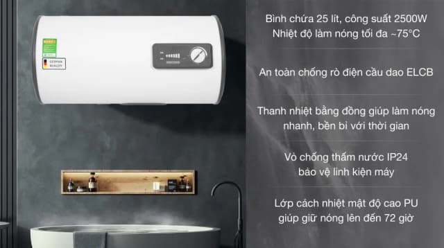 So sánh giá Máy nước nóng gián tiếp Stiebel Eltron 25 lít 2500W ESH 25 H Plus T-VN rẻ nhất? - Ảnh 4