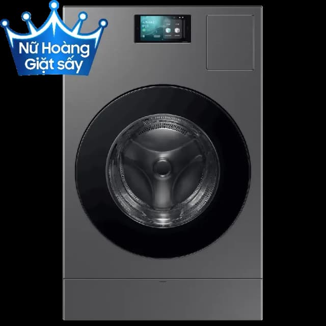Máy giặt sấy Samsung AI Combo Heatpump Inverter giặt 25 kg - sấy 15 kg WD25DB8995BZSV - Ảnh 10