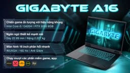 So sánh giá Laptop GIGABYTE Gaming A16 GA6H - GAMING-A16-CTHH3VN893SH (i5 13420H, 16GB, 512GB, RTX5050 8GB, WUXGA 165Hz, Win11) - Tìm sản phẩm giá rẻ nhất - Ảnh 8