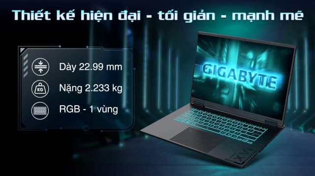 Top 1 so sánh giá Laptop GIGABYTE Gaming A16 GA6H - GAMING-A16-CVHI3VN893SH (i7 13620H, 16GB, 512GB, RTX5060 8GB, WUXGA 165Hz, Win11) - Tìm sản phẩm giá rẻ nhất - Ảnh 6