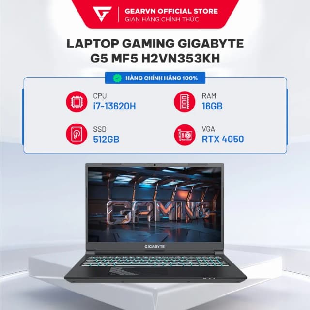 Top 1 so sánh giá Laptop GIGABYTE Gaming G5 MF5 RC555 - 9RC55MF5FJIINIVN000 (i7 13620H, 16GB, 512GB, RTX 4050 6GB, Full HD 144Hz, Win11) - Tìm sản phẩm giá rẻ nhất - Ảnh 40