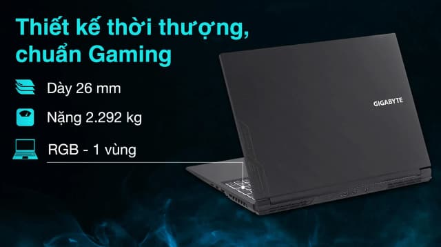 So sánh giá Laptop GIGABYTE Gaming G6 KF RC56 - 9RC56KF0HJIIXIVN000 (i7 13620H, 16GB, 512GB, RTX 4060 8GB, WUXGA 165Hz, Win11) rẻ nhất? - Ảnh 4