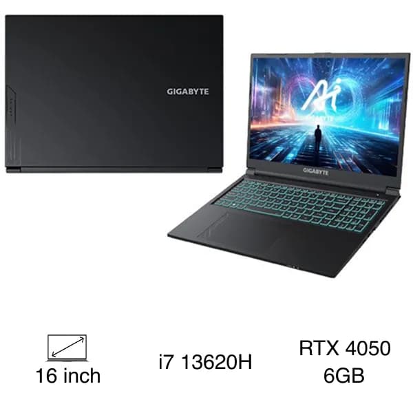 So sánh giá Laptop GIGABYTE Gaming G6 MF RC56 - 9RC56MF0HJIIXIVN000 (i7 13620H, 16GB, 512GB, RTX 4050 6GB, WUXGA 165Hz, Win11) rẻ nhất? - Ảnh 2