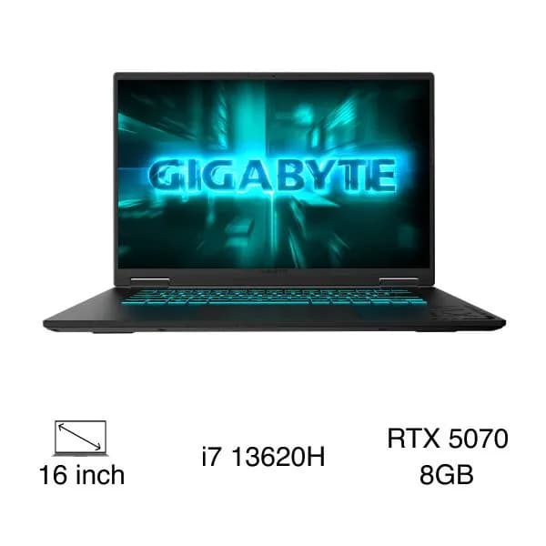 Laptop GIGABYTE Gaming A16 GA6H - CWHI3VNC94SH (i7 13620H, 16GB, 1TB, RTX 5070 8GB, WQXGA 165Hz, Win11) - Giá rẻ nhất hôm nay - Ảnh 1
