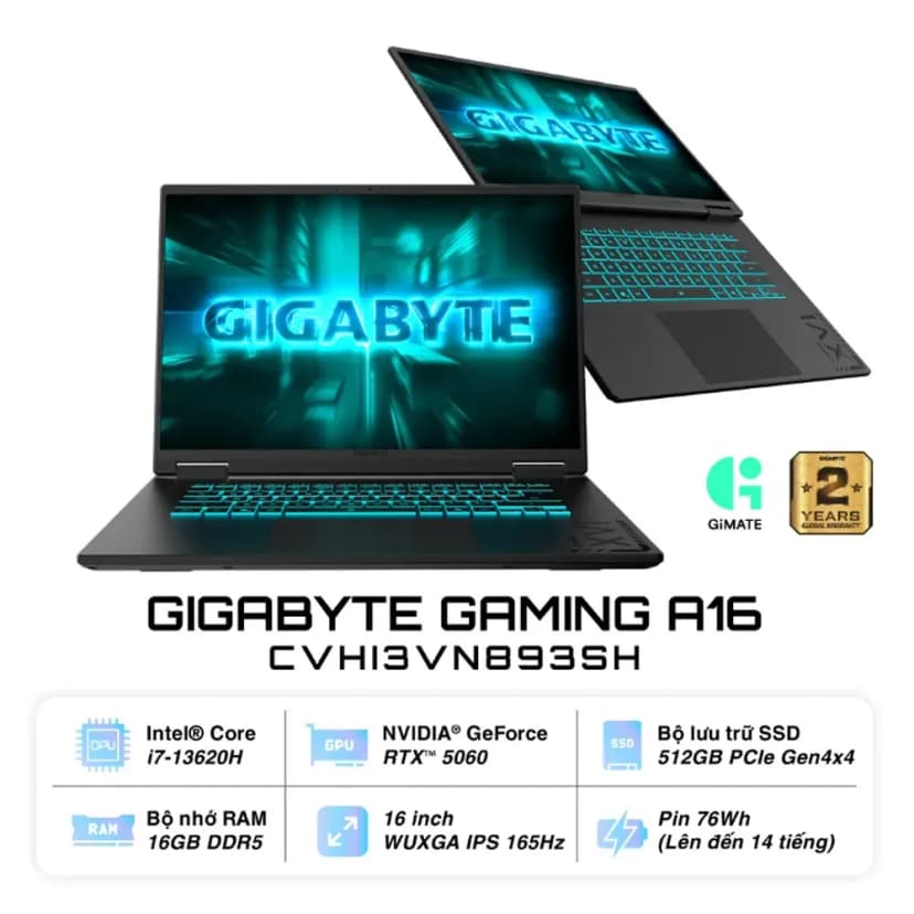 So sánh giá Laptop GIGABYTE Gaming A16 GA6H - GAMING-A16-CTHI3VN893SH (i7 13620H, 16GB, 512GB, RTX 5050 8GB, WUXGA 165Hz, Win11) - Tìm sản phẩm giá rẻ nhất - Ảnh 12
