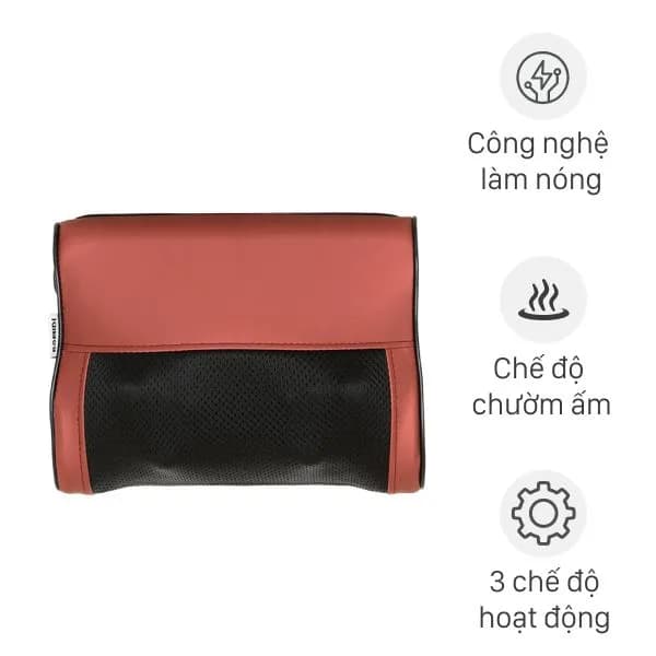 Gối massage Bomidi MP1 - Đen Đỏ - Ảnh 2