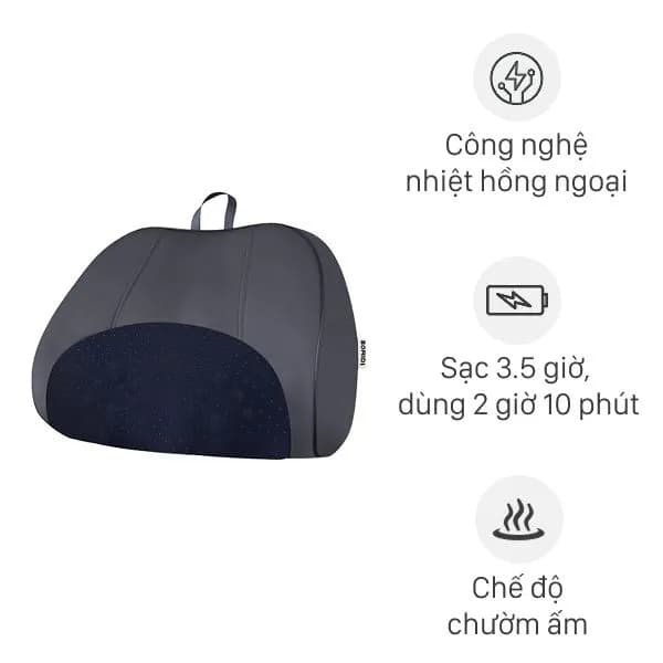 Gối massage hồng ngoại Bomidi MP1 Pro - Xám xanh - Ảnh 9