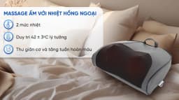Gối massage hồng ngoại Bomidi MP1 Pro - Xám xanh - Giá rẻ nhất hôm nay - Ảnh 4