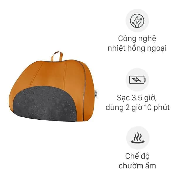Gối massage hồng ngoại Bomidi MP1 Pro - Đen Cam - Ảnh 32