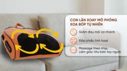 Gối massage hồng ngoại Bomidi MP1 Pro - Đen Cam - Giá rẻ nhất hôm nay - Ảnh 3