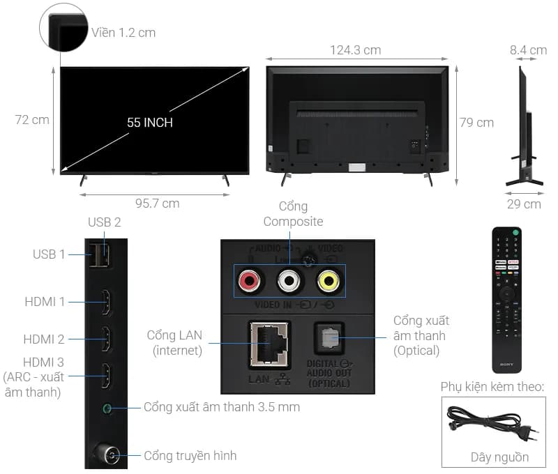 Google Tivi Sony 4K 55 inch KD-55X75K - Giá rẻ nhất hôm nay - Ảnh 8