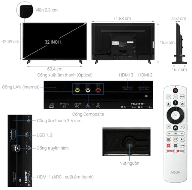 So sánh giá Google Tivi Aqua 32 inch AQT32K85FX rẻ nhất? - Ảnh 12