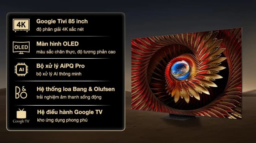 Google Tivi QD-Mini LED TCL AI 4K 85 inch 85C8K - Giá rẻ nhất hôm nay - Ảnh 8