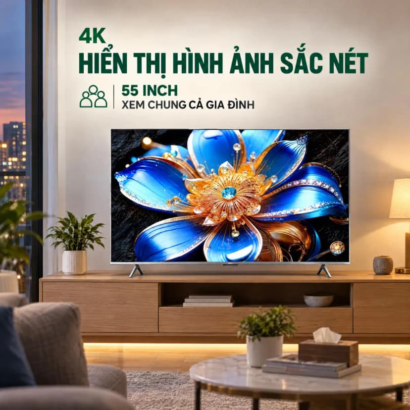 Google Tivi QLED TCL 4K 55 inch 55T6D - Giá rẻ nhất hôm nay - Ảnh 2