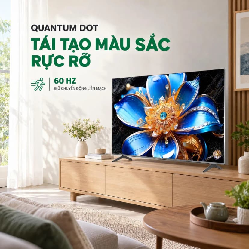 Google Tivi QLED TCL 4K 55 inch 55T6D - Giá rẻ nhất hôm nay - Ảnh 3