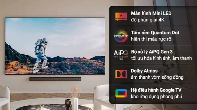 So sánh giá Google Tivi QD-Mini LED TCL AI 4K 75 inch 75C845 rẻ nhất? - Ảnh 11