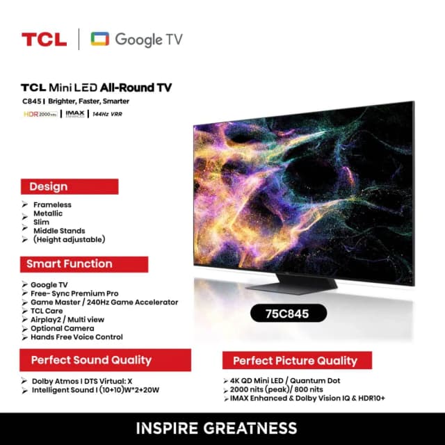 So sánh giá Google Tivi QD-Mini LED TCL AI 4K 75 inch 75C845 rẻ nhất? - Ảnh 14