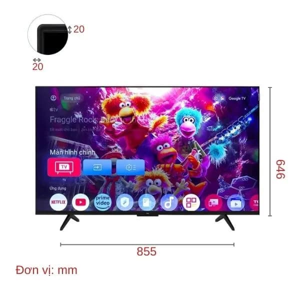 So sánh giá Google Tivi QLED TCL AI 4K 50 inch 50P7K rẻ nhất? - Ảnh 11