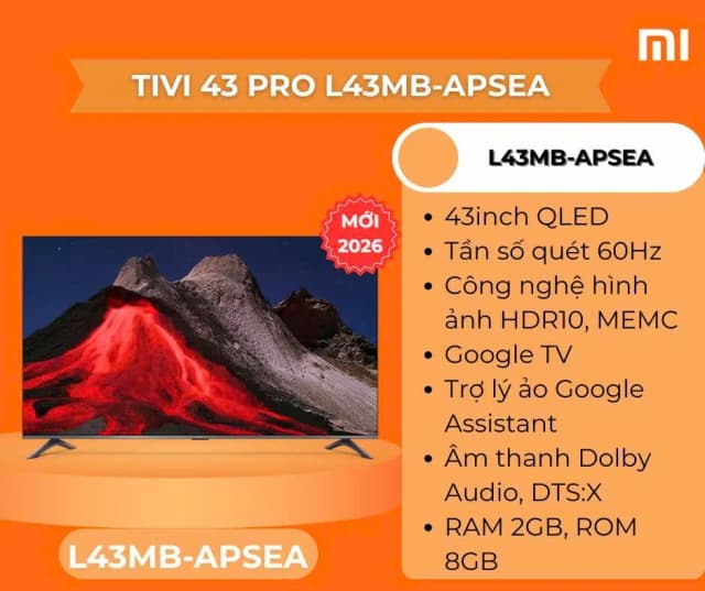 So sánh giá Google Tivi QLED Xiaomi A Pro 4K 43 inch L43MB-APSEA 2026 rẻ nhất? - Ảnh 15