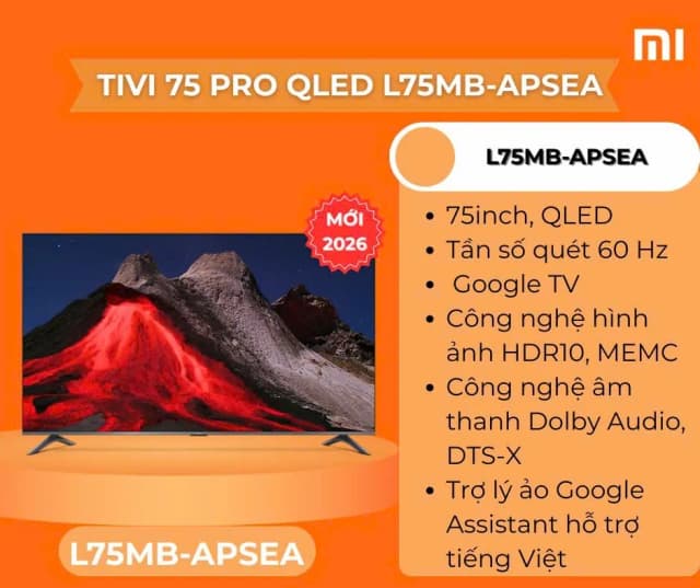 So sánh giá Google Tivi QLED Xiaomi A Pro 4K 75 inch L75MB-APSEA 2026 rẻ nhất? - Ảnh 20