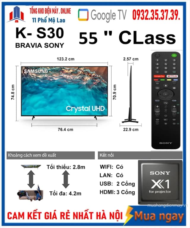 So sánh giá Google Tivi Sony 4K 55 inch K-55S30 rẻ nhất? - Ảnh 17