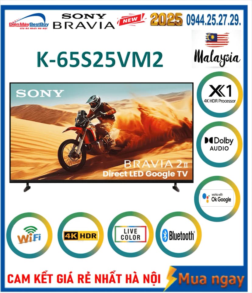 Google Tivi Sony 4K 65 inch K-65S25VM2 - Giá rẻ nhất hôm nay - Ảnh 19
