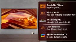 Google Tivi Sony 4K 75 inch KD-75X77L - Giá rẻ nhất hôm nay - Ảnh 3