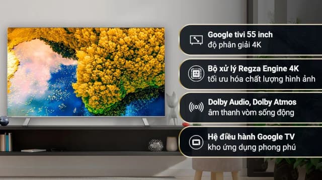 So sánh giá Google Tivi Toshiba AI 4K 55 inch 55C350LP rẻ nhất? - Ảnh 3