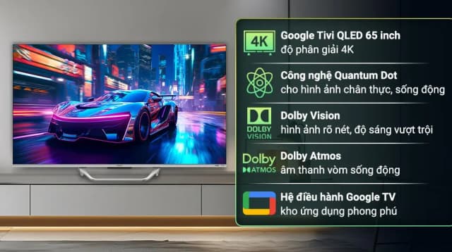 So sánh giá Google Tivi QLED Aqua 4K 65 inch AQT65S800UX rẻ nhất? - Ảnh 6