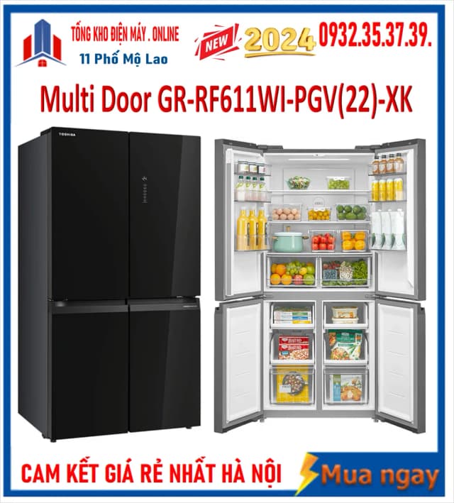 So sánh giá Tủ lạnh Toshiba Inverter 474 lít Multi Door GR-RF611WI-PGV(22)-XK rẻ nhất? - Ảnh 9