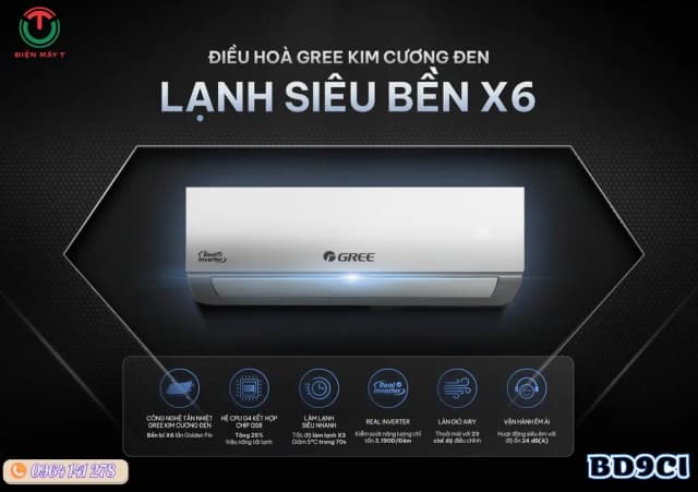 So sánh giá Máy lạnh Gree Inverter 1 HP BD9CI rẻ nhất? - Ảnh 9