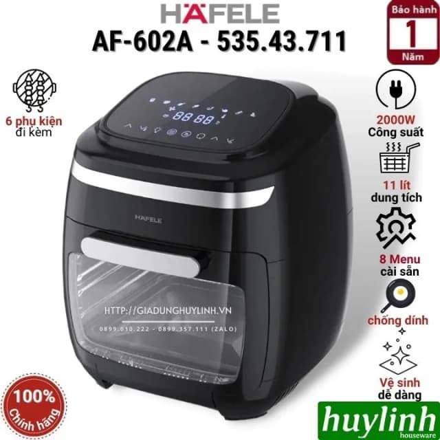 So sánh giá Lò chiên không dầu Hafele 11 lít AF-602A (535.43.711) rẻ nhất? - Ảnh 11
