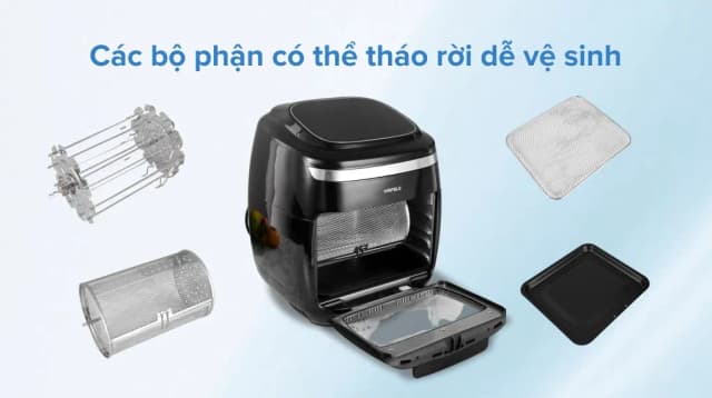 So sánh giá Lò chiên không dầu Hafele 11 lít AF-602A (535.43.711) rẻ nhất? - Ảnh 18