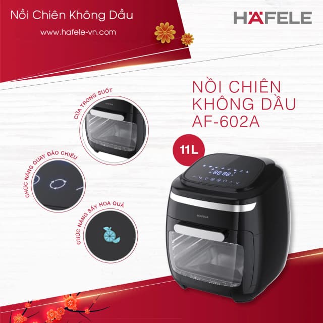 So sánh giá Lò chiên không dầu Hafele 11 lít AF-602A (535.43.711) rẻ nhất? - Ảnh 7