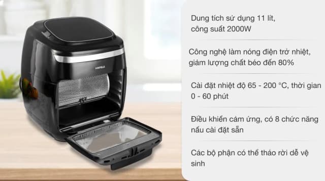 So sánh giá Lò chiên không dầu Hafele 11 lít AF-602A (535.43.711) rẻ nhất? - Ảnh 9