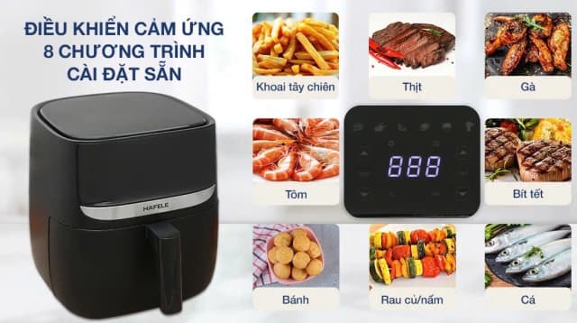 So sánh giá Nồi chiên không dầu Hafele 5.7 lít HS-AF502B (535.43.713) rẻ nhất? - Ảnh 15