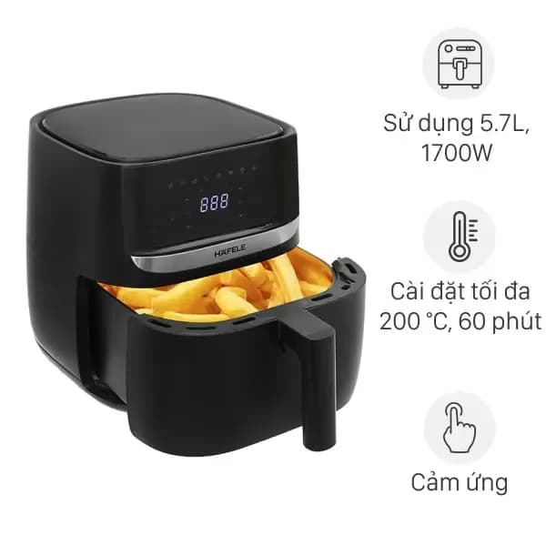 So sánh giá Nồi chiên không dầu Hafele 5.7 lít HS-AF502B (535.43.713) rẻ nhất? - Ảnh 4