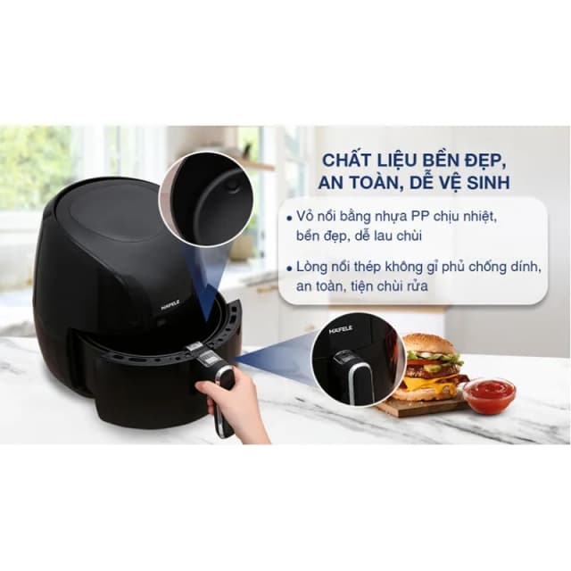 So sánh giá Nồi chiên không dầu Hafele 6.4 lít HS-AF601B (535.43.714) rẻ nhất? - Ảnh 13