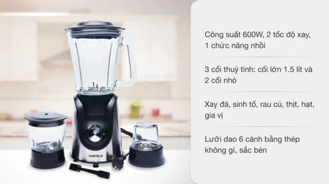 So sánh giá Máy xay sinh tố đa năng Hafele HSB-0621FS (535.43.277) rẻ nhất? - Ảnh 11