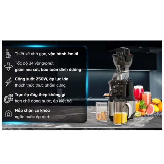 Top 1 so sánh giá Máy ép chậm Hafele JE230-BL (535.43.531) - Tìm sản phẩm giá rẻ nhất - Ảnh 16