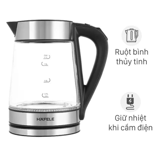 So sánh giá Bình đun siêu tốc Hafele 1.7 lít T-602C (535.43.732) rẻ nhất? - Ảnh 3
