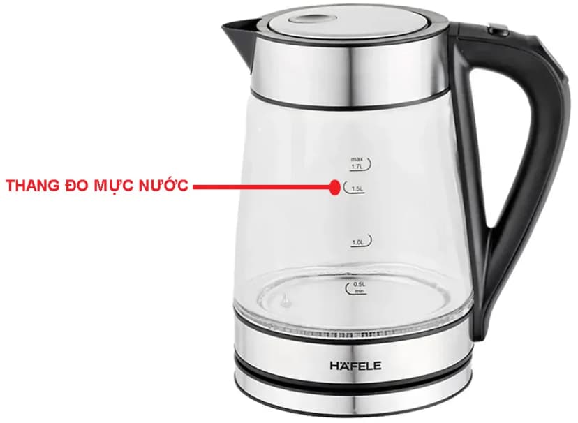 Bình đun siêu tốc Hafele 1.7 lít T-602C (535.43.732) - Giá rẻ nhất hôm nay - Ảnh 8