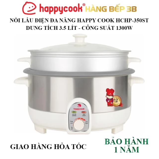 So sánh giá Nồi lẩu điện Happycook HCHP-350ST 3.5 lít rẻ nhất? - Ảnh 3