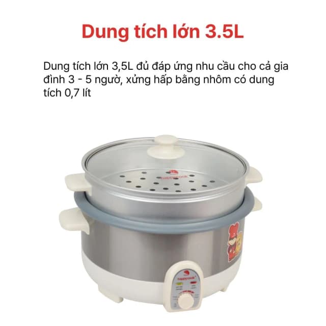 So sánh giá Nồi lẩu điện Happycook HCHP-350ST 3.5 lít rẻ nhất? - Ảnh 9