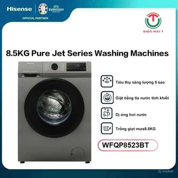 So sánh giá Máy giặt Hisense Inverter 8.5 kg WFQP8523BT rẻ nhất? - Ảnh 9