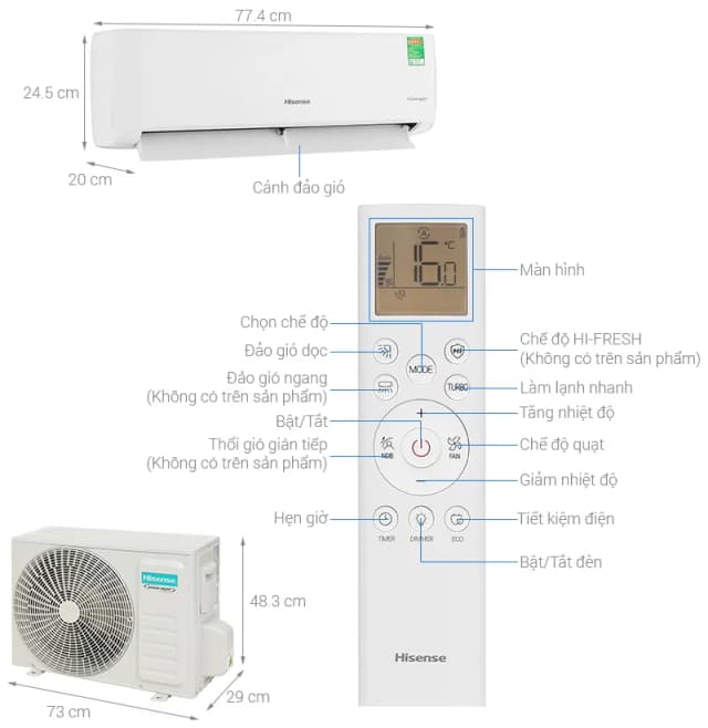 So sánh giá Máy lạnh Hisense Inverter 1.5 HP AS-12TR4RLRCA00 rẻ nhất? - Ảnh 5