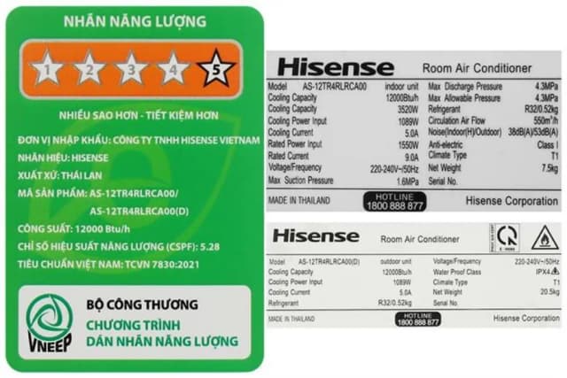So sánh giá Máy lạnh Hisense Inverter 1.5 HP AS-12TR4RLRCA00 rẻ nhất? - Ảnh 9