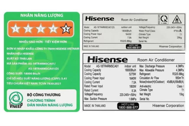 So sánh giá Máy lạnh Hisense Inverter 2 HP AS-18TR4RMSCA01 rẻ nhất? - Ảnh 17