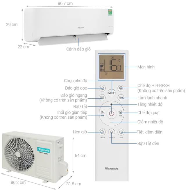 So sánh giá Máy lạnh Hisense Inverter 2 HP AS-18TR4RMSCA01 rẻ nhất? - Ảnh 3